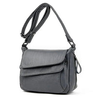 Freya™ Leather Bag in Grey