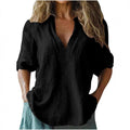 Frida Casual Linen Blouse
