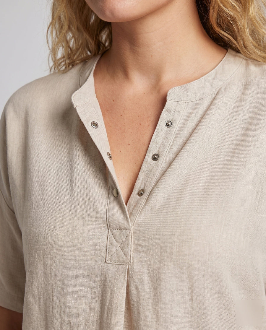 Frida Casual Linen Shirt with Button Front