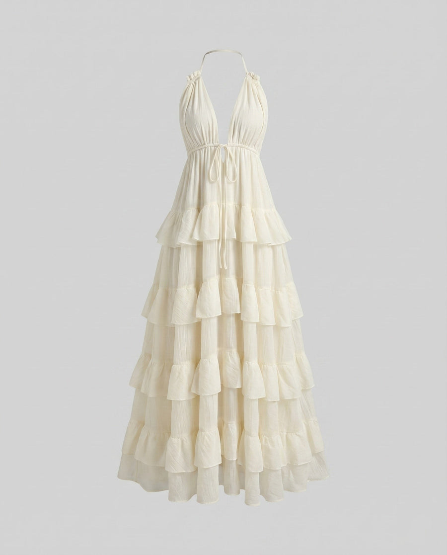 Frida Dress in Beige