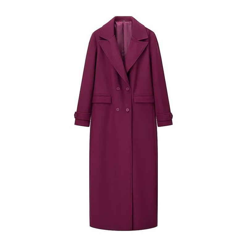 Frida Elegant Coat in Purpur
