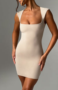 Allegra Mini Dress – Nude