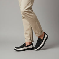 Fulton Suede Loafer in Charcoal