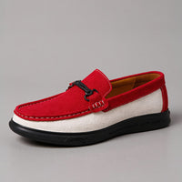 Fulton Suede Loafer in Crimson