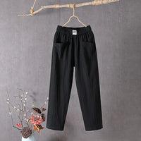 Eva | Women's Relaxed Fit Elastic Waist Trousers