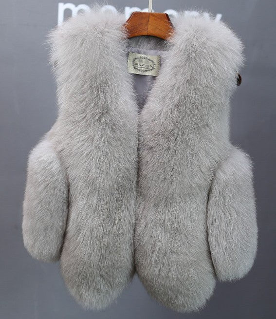 Gabriella Elegant Vest in Light Grey