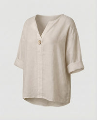 Gabriella Linen Tunic in Apricot