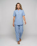 Gaia Casual Linen Suit