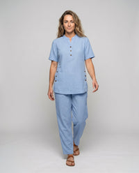 Gaia Casual Linen Suit