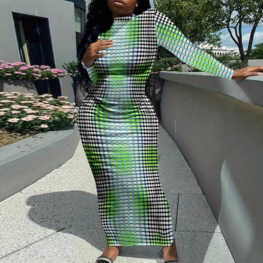 Gaia Dress in Green