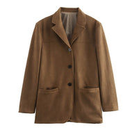 Gaia Elegant Jacket in Dark Brown