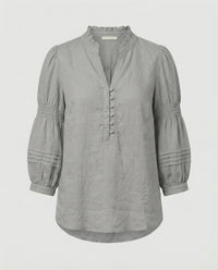 Gaia Linen Tunic in Grey