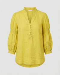 Gaia Linen Tunic in Yellow