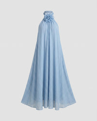 Gaia Maxi Dress in Light Blue
