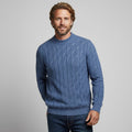 Galway Cable Knit Wool Sweater