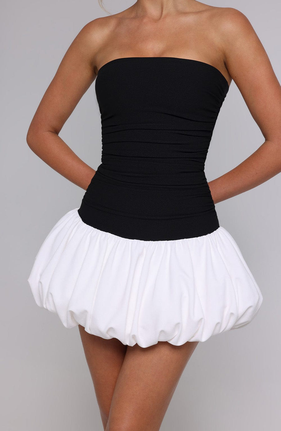 Michelle Mini Dress – Black/White
