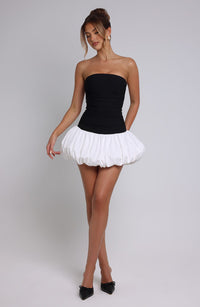 Michelle Mini Dress – Black/White