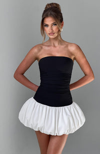 Michelle Mini Dress – Black/White