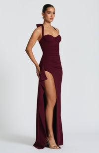 Solange Maxi Dress – Cherry Lacquer