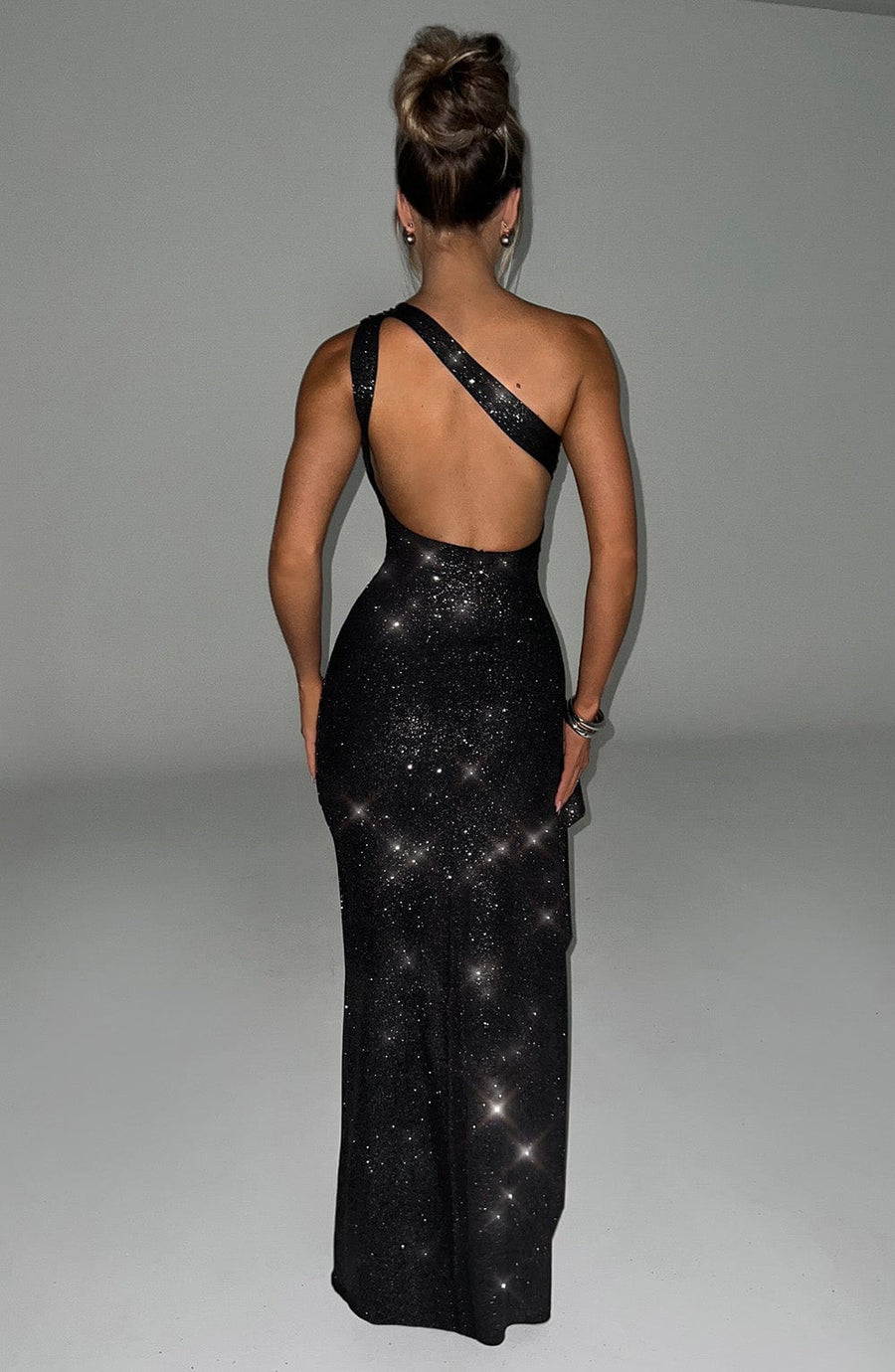 Stella Maxi Dress - Black Sparkle