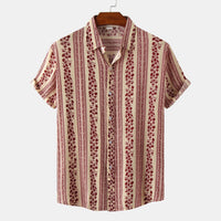 Genevieve Shirt with Short Sleeve in Red