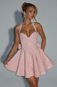 Bernadette Mini Dress – Blush