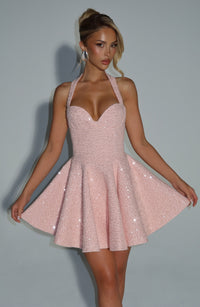 Bernadette Mini Dress – Blush
