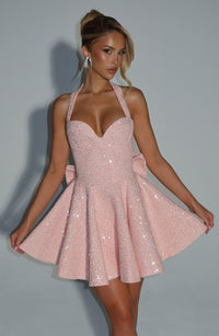 Bernadette Mini Dress – Blush