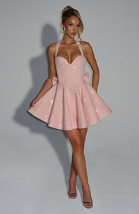 Bernadette Mini Dress – Blush
