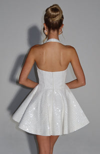Bernadette Mini Dress – Ivory