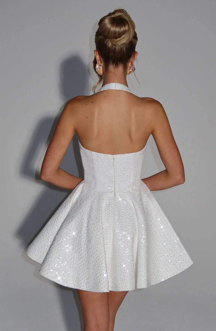 Bernadette Mini Dress – Ivory