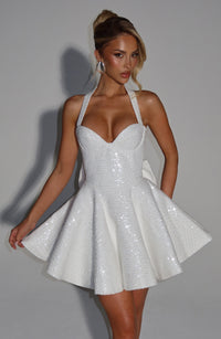 Bernadette Mini Dress – Ivory