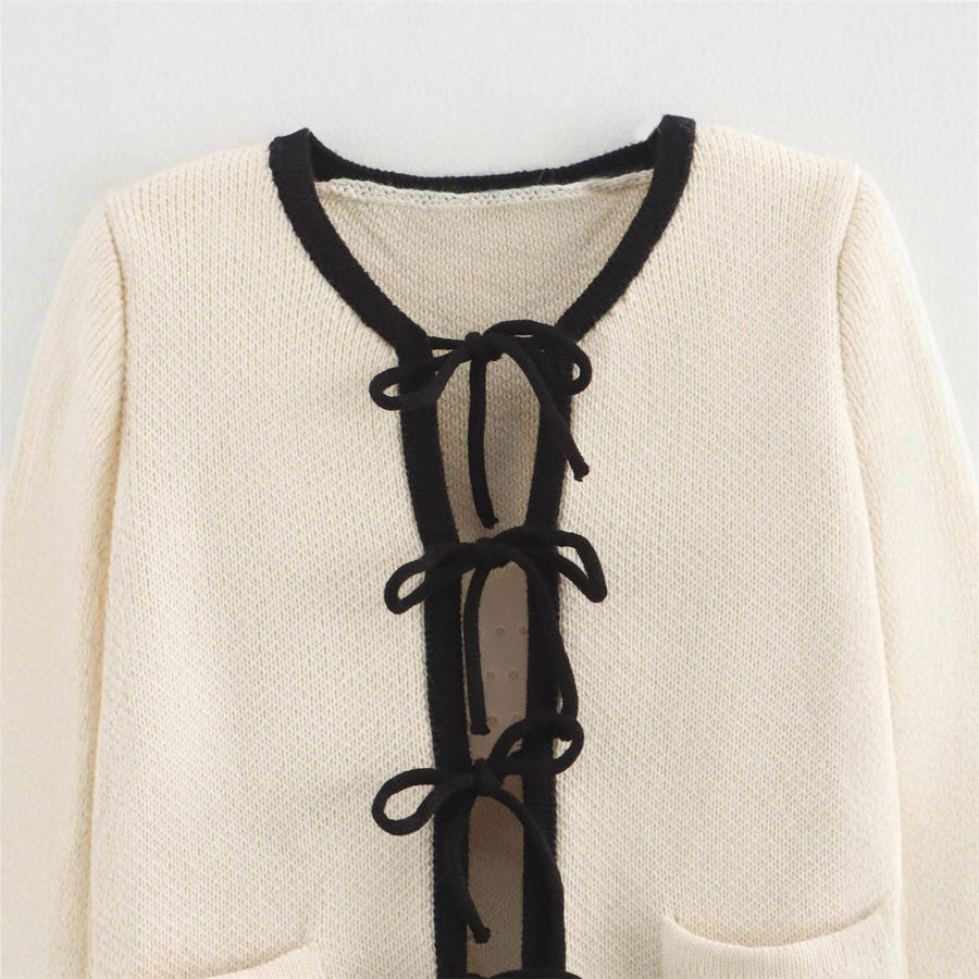 Georgia Elegant Knit Cardigan with Pockets