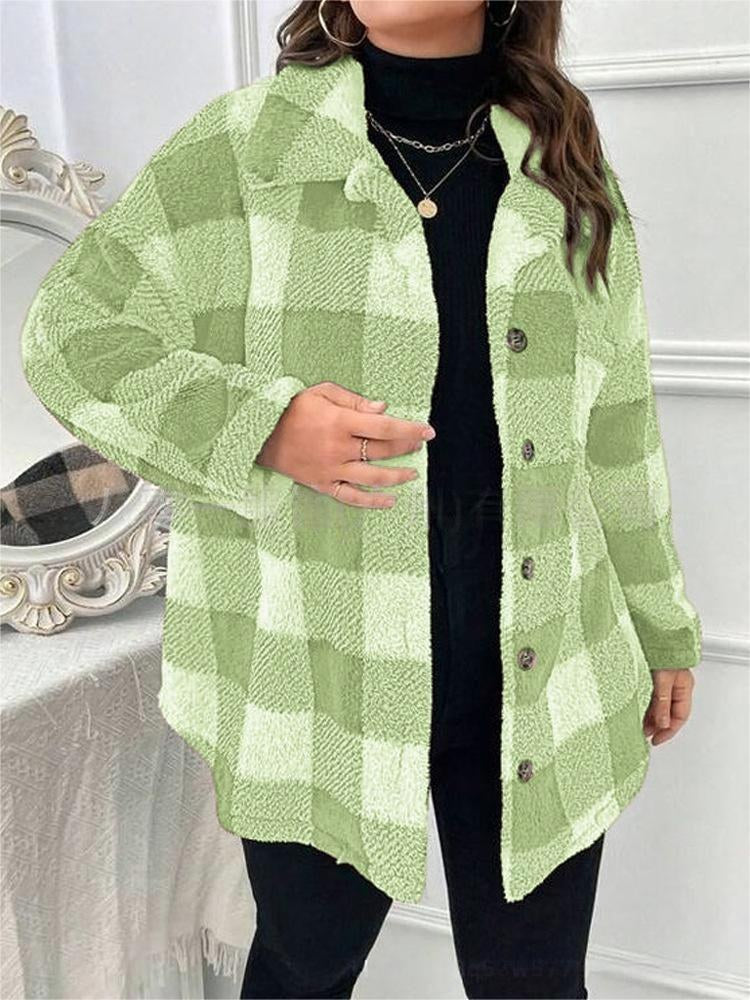 Georgia Jacket with Oversized in Green