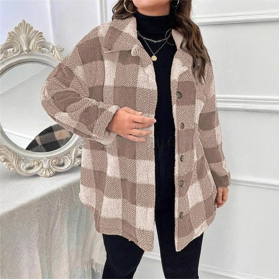 Georgia Jacket with Oversized in Khaki
