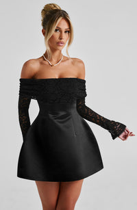 Valeria Mini Dress – Black