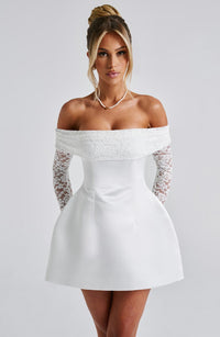 Valeria Mini Dress – Ivory