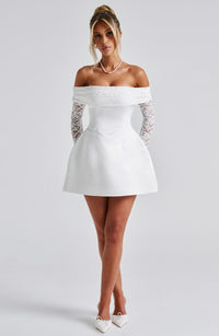 Valeria Mini Dress – Ivory