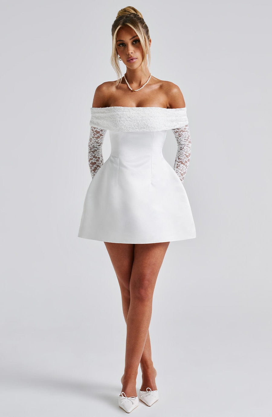 Valeria Mini Dress – Ivory