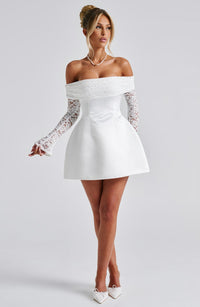 Valeria Mini Dress – Ivory