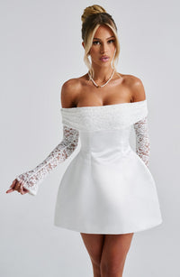 Valeria Mini Dress – Ivory