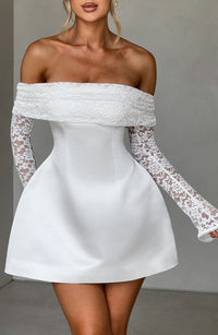 Valeria Mini Dress – Ivory
