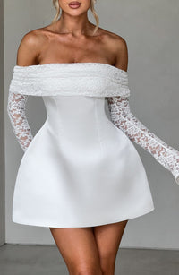 Valeria Mini Dress – Ivory