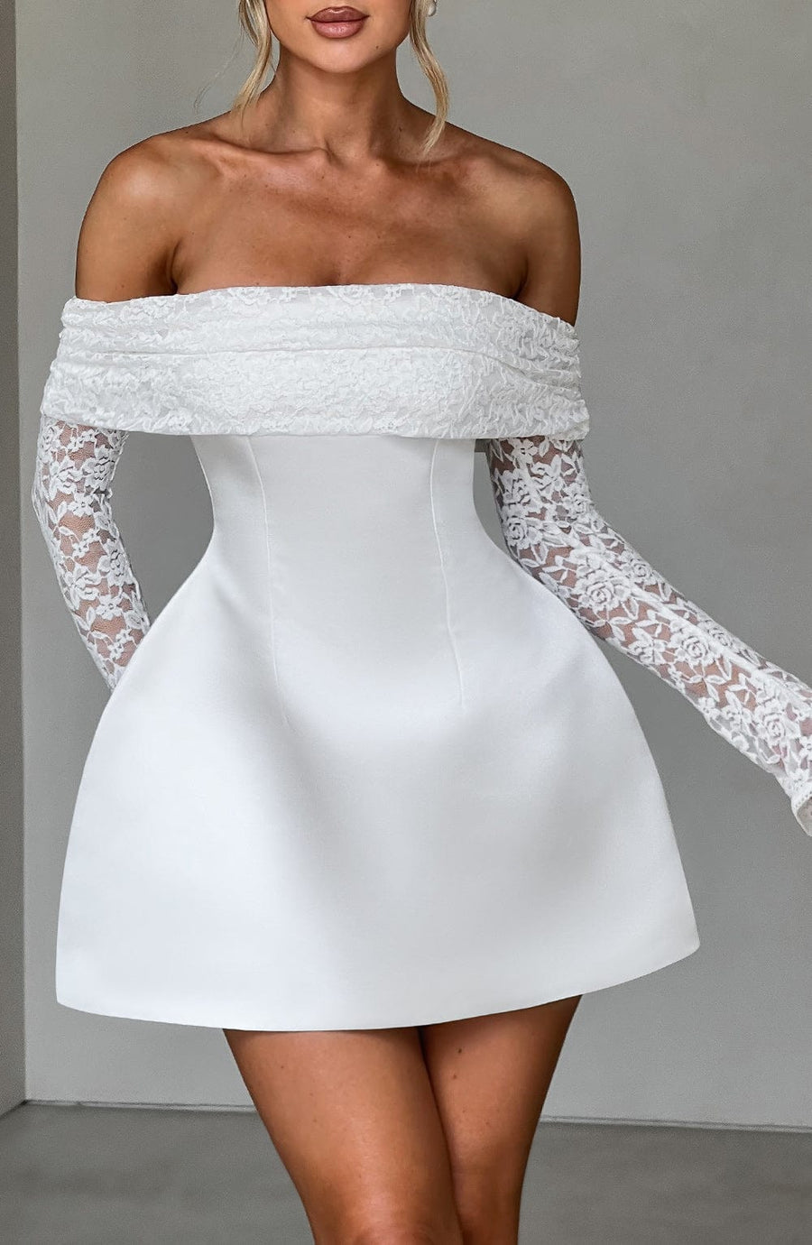 Valeria Mini Dress – Ivory
