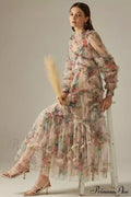 Georgina Ruffle Maxi Dress