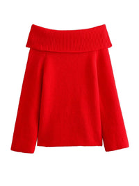 Gia Casual Sweater in Red