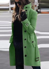 Gia Elegant Coat in Green