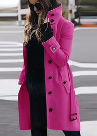 Gia Elegant Coat in Magenta