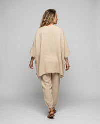 Gia Elegant Linen Blouse
