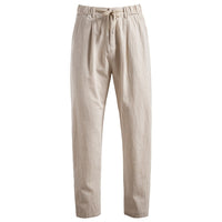 Gideon Casual Trousers with Drawstring Waist and Pleated